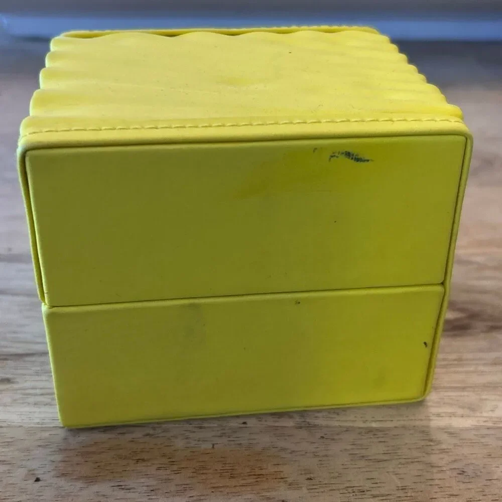 Invicta Yellow empty watch box hard case